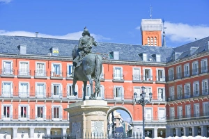 Images Dated 16th July 2008: Plaza Mayor, Madrid, Spain, Europe