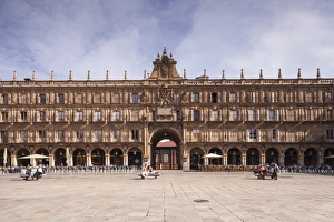City Square Prints: Plaza Mayor in Salamanca, UNESCO World Heritage Site, Castile and Leon, Spain, Europe
