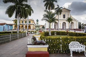 Trinidad Prints: Plaza Mayor, Trinidad, UNESCO World Heritage Site, Sancti Spiritus Province, Cuba