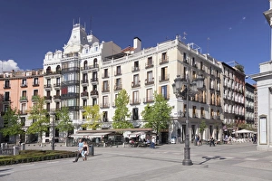 Pavement Cafe Prints: Plaza de Oriente, Madrid, Spain, Europe