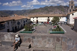 Cuzco Prints: Plaza San Blas, Cuzco, Peru, South America
