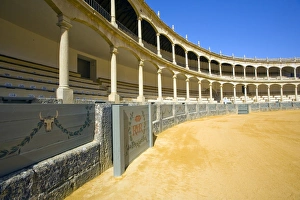 Plaza de Toros, Ronda, one of the white villages, Malaga province, Andalucia Plaza de Toros, Ronda, one of the white villages, Malaga province, Andalucia