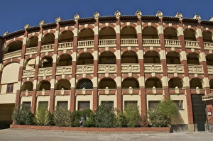 Bull Fighting Prints: Plaza de Toros, Saragossa (Zaragoza), Aragon, Spain, Europe