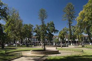 Patzcuaro Prints: Plaza Vasco de Quiroga (Plaza Grande), Patzcuaro, Michoacan, Mexico, North America