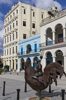 Plaza Vieja Prints: Plaza Vieja, Havana, Cuba, West Indies, Caribbean, Central America