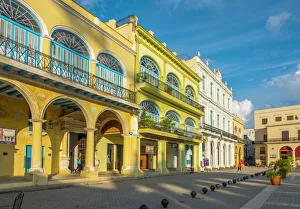 Old Havana Prints: Plaza Vieja, La Habana Vieja (Old Havana), UNESCO World Heritage Site, Havana, Cuba