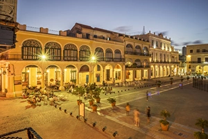 Old Havana Prints: Plaza Vieja, UNESCO World Heritage Site, Havana, Cuba, West Indies, Caribbean, Central
