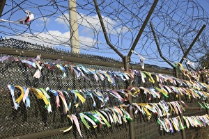 Fence Prints: Pleas for unification, Imjingak, Paju, South Korea, Asia