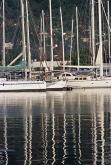 Recreational Boat Prints: Pleasure boat harbour