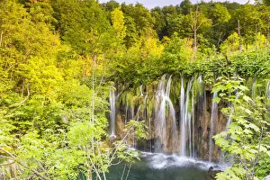 Lush Foliage Prints: Plitvice Lakes National Park, UNESCO World Heritage Site, Croatia, Europe