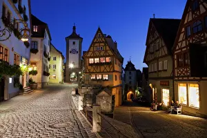 Ploenlein, Siebers Tower, Rothenburg ob der Tauber, Franconia, Bavaria, Germany, Europe