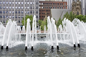 Pennsylvania Prints: Pnc Plaza Fountain, Pittsburgh, Pennsylvania, United States of America, North America