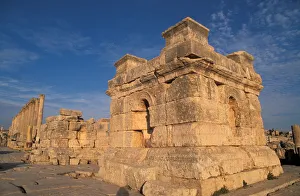 Jerash Prints: A podium at the South Tetrakionia, Jerash, Jordan, Middle East