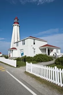 Pointe-au-Pere Lighthouse in Rimouski, Quebec, Canada, North America
