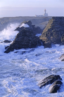 Crashing Waves Prints: Pointe de Poulains view from Ster Vraz, NW Coast, Belle-Ile-en-Mer, Breton Islands