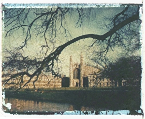 Polaroid Prints: Polaroid Image Transfer of Chapel of Kings College, Cambridge University
