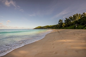 Republic Of Seychelles Prints: Police Bay Beach, Mahe, Republic of Seychelles, Indian Ocean, Africa