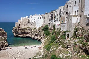 Vacations Prints: Polignano a Mare, Bari district, Puglia, Italy, Europe