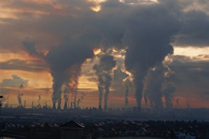 Power Station Prints: Pollution from the power stations and oil refineries