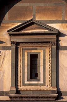 Baptistery Prints: Polychrome marble window of the Baptistery