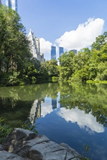 The Pond, Central Park, Manhattan, New York City, New York, United States of America, North America