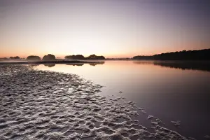 Traditionally French Prints: A pond (etang ) in the natural park of La Brenne (Pays aux Mille Etangs) (Country of a Thousand Lakes)
