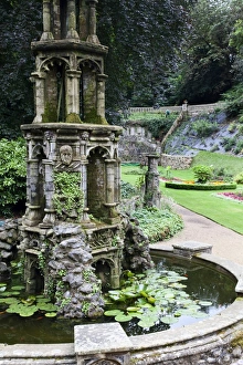 Stereotypically British Prints: Pond in the Plantation Garden, Norwich, Norfolk, England, United Kingdom, Europe