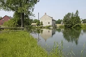 Images Dated 27th June 2007: Mill pond, Upper Canada Village dating from the 1860s, Heritage Park, Morrisburg