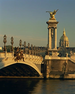 River Seine Prints: The Pont Alexandre III before the Grand Palais and the Petit Palais, Paris