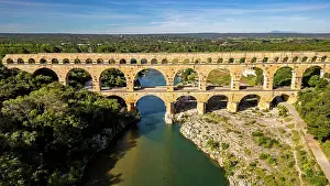 Roman Empire Prints: The Pont du Gard, a Roman aqueduct