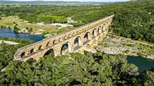 Ancient Rome Prints: The Pont du Gard, a Roman aqueduct