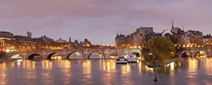 Ile De La Cite Prints: Pont Neuf Bridge and Ile de la Cite, Paris, Ile de France, France, Europe