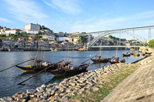 River Douro Prints: Ponte Dom Luis I Bridge over the Douro River