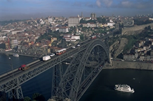 River Douro Prints: Ponte Dom Luis I across the Douro River