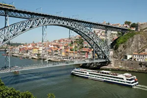 River Douro Prints: Ponte de Dom Luis I over River Douro, Porto, Portugal, Europe