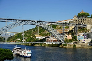River Douro Prints: Ponte de Dom Luis I over River Douro, Porto (Oporto), Portugal, Europe