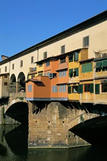 Bridges Prints: Ponte Vecchio over Arno River, Florence, Tuscany, Italy, Europe