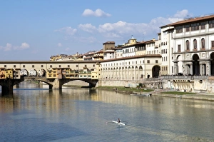 Ponte Vecchio Prints: Ponte Vecchio, Florence (Firenze), UNESCO World Heritage Site, Tuscany, Italy, Europe