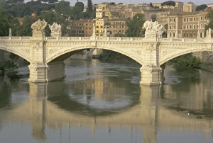 Stick Prints: Ponte Vittorio Emanuele II and Janiculum Hill