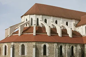 Images Dated 28th February 2000: Pontigny abbey church dating from the 12th century, Pontigny, Yonne, Burgundy, France