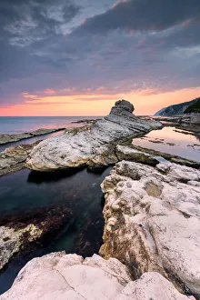 Popes Chair at dawn, Ancona, Marche, Italy, Europe