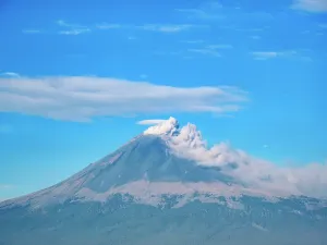 Locals Prints: Popocatepetl Volcano seen from Cholula, Puebla State, Mexico