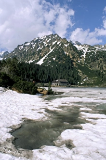 Slovak Republic Prints: Popradske Pleso (lake)