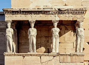 The Porch of the Maidens, Erechtheion, Acropolis, UNESCO World Heritage Site, Athens, Attica, Greece, Europe