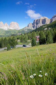 Arabba Prints: Pordoi Pass, Arabba, Belluno Province, Trento, Dolomites, Italy, Europe