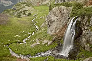 San Juan Prints: Porphyry Basin Waterfall, San Juan National Forest, Colorado, United States of America