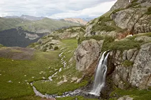 Porphyry Basin and Waterfall, San Juan National Forest, Colorado, United States of America