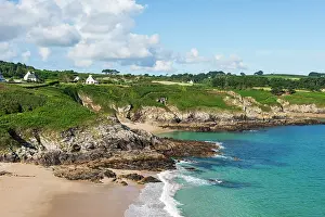 Finistere Prints: Pors Peron beach, Beuzec-Cap-Sizun, Finistere department, Brittany region, France
