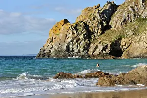 Finistere Prints: Pors Peron beach, Beuzec-Cap-Sizun, Finistere department, Brittany region, France