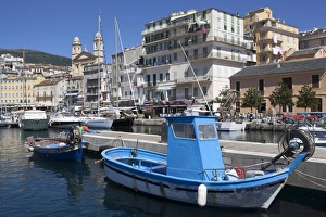 Bastia Prints: The port of Bastia, Corsica, France, Mediterranean, Europe
